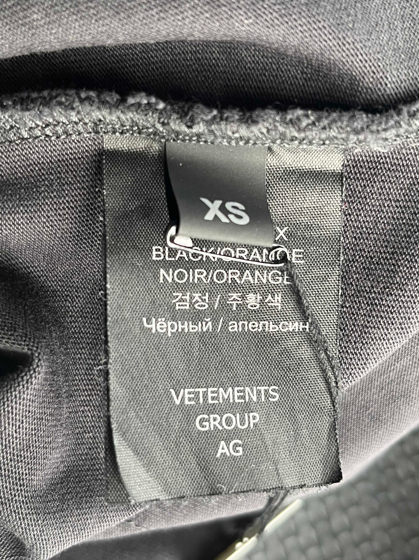 Vetements Motocross Patched L/S Tee XS Black