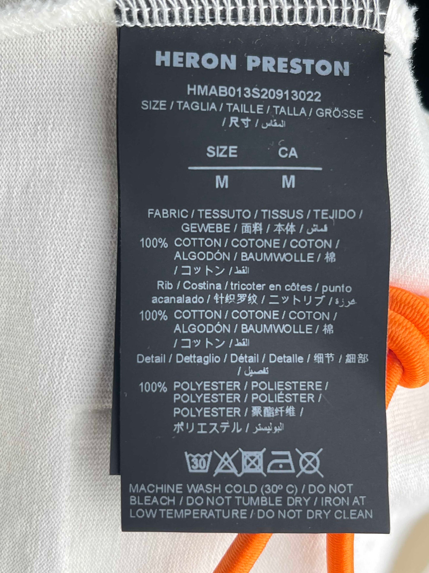 Heron Preston 20SS Birds Print L/S Tee M White