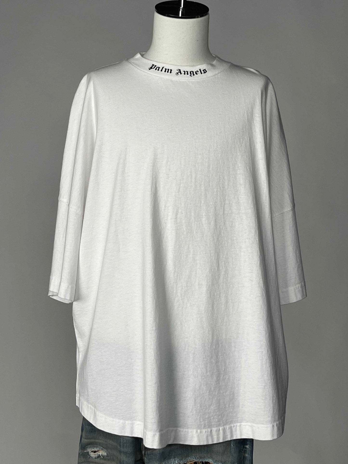 Palm Angels Logo Over S/S Tee L White