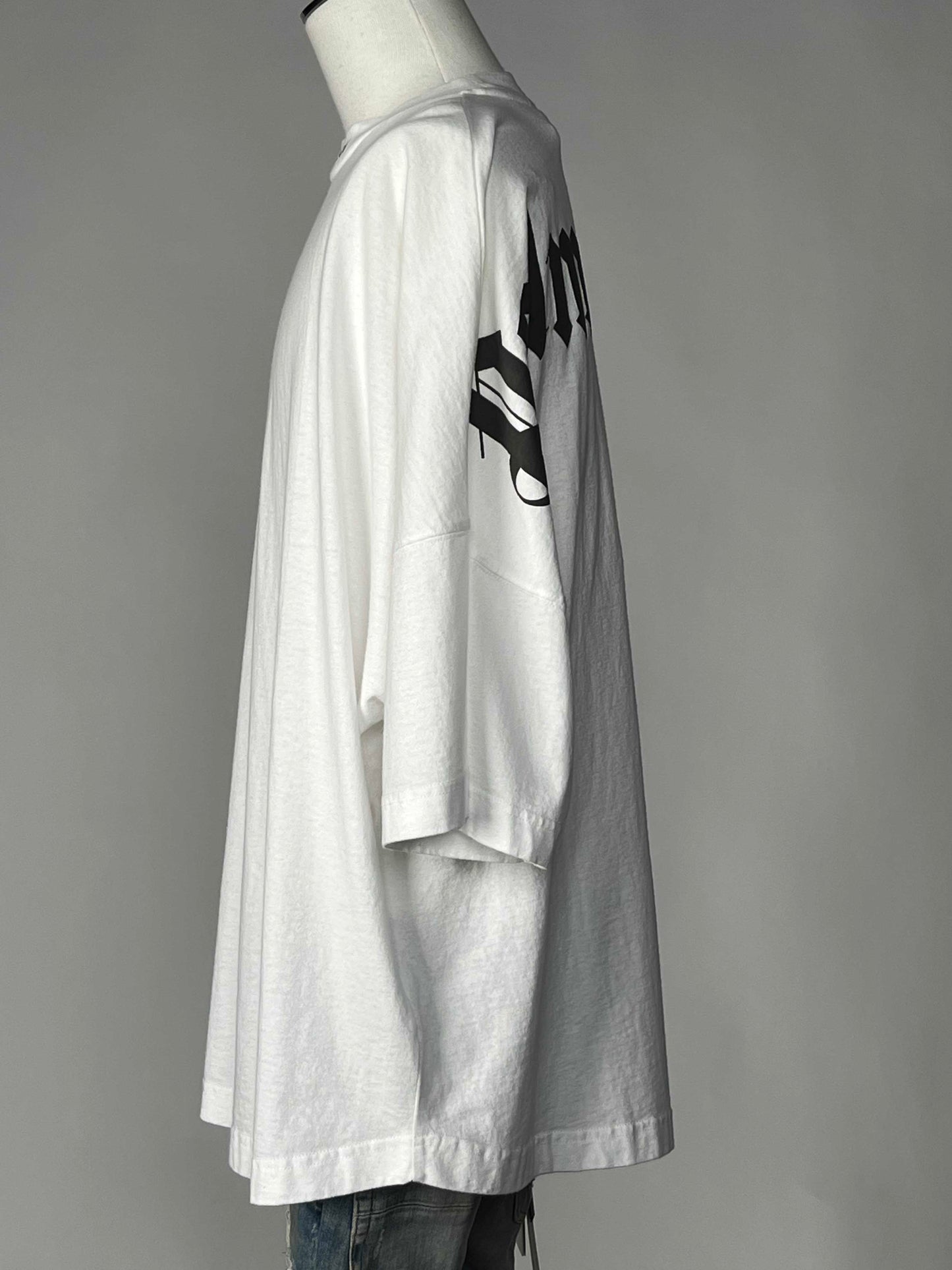 Palm Angels Logo Over S/S Tee L White