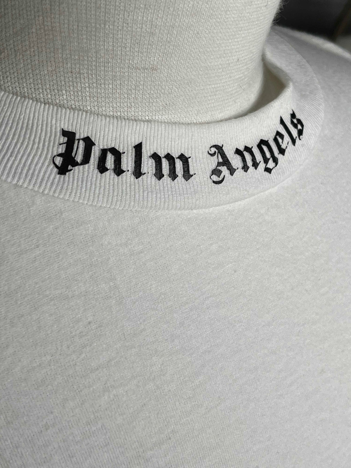 Palm Angels Logo Over S/S Tee L White