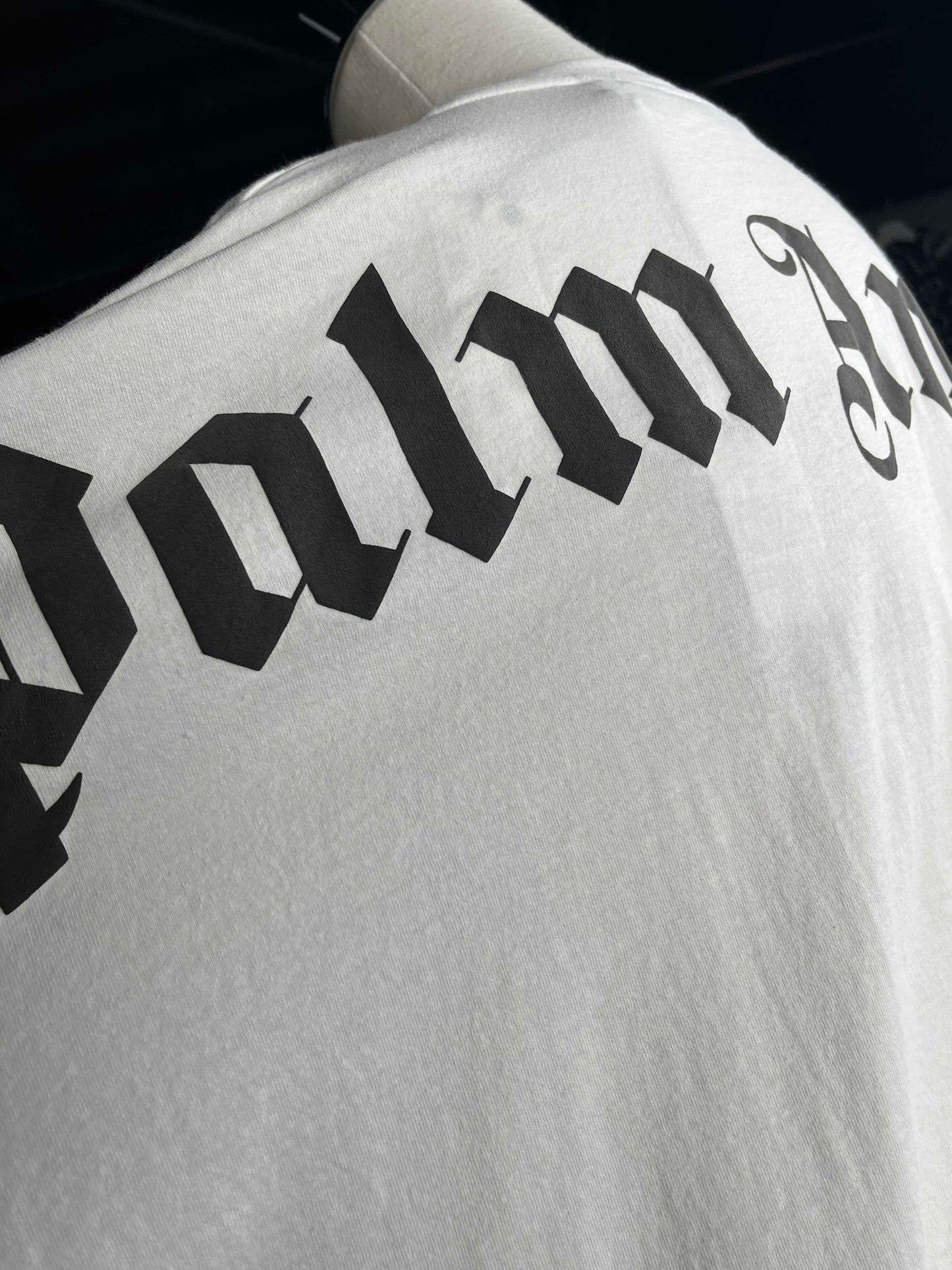 Palm Angels Logo Over S/S Tee L White