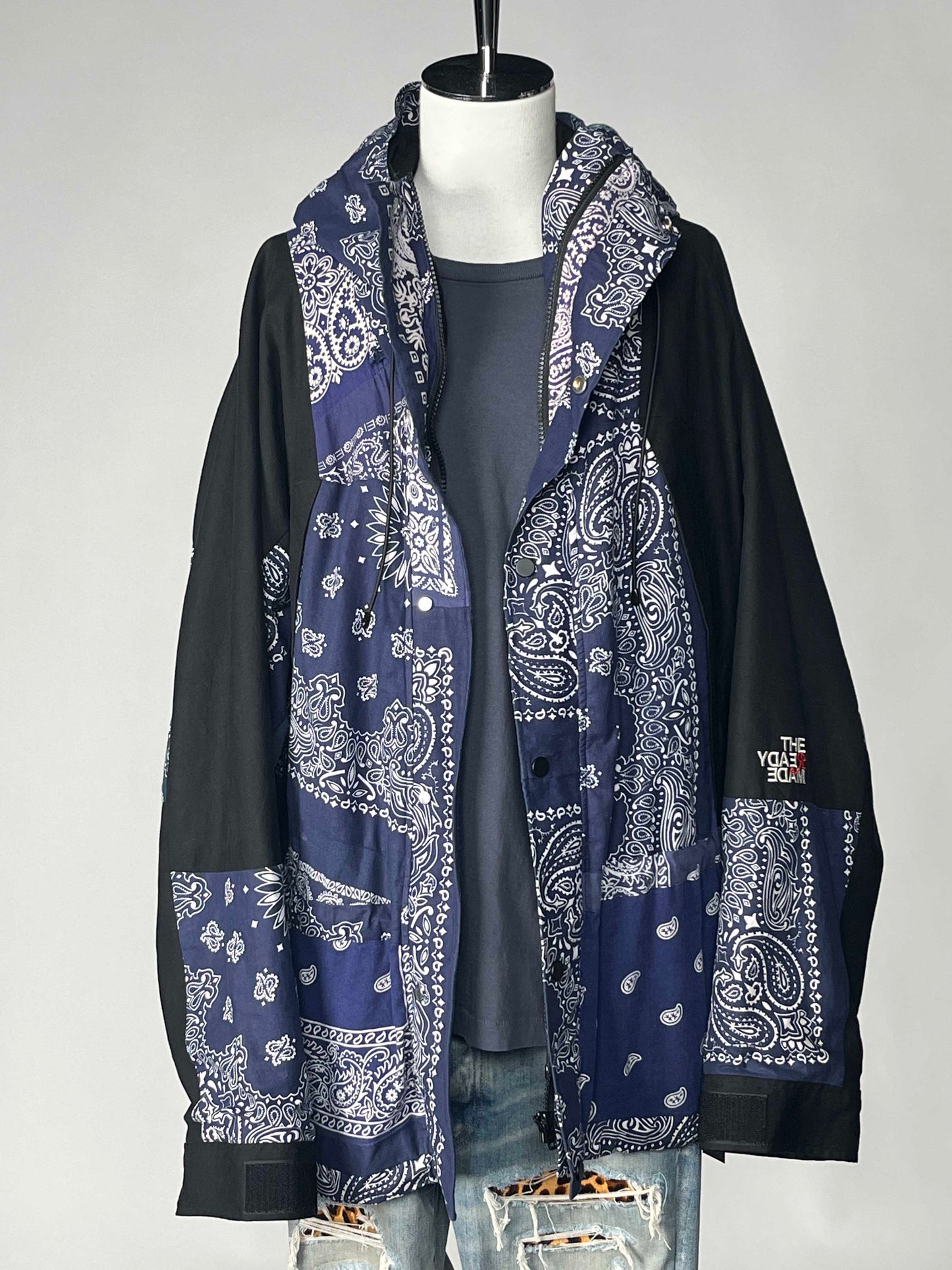 READYMADE Bandana Mountain Parka Navy