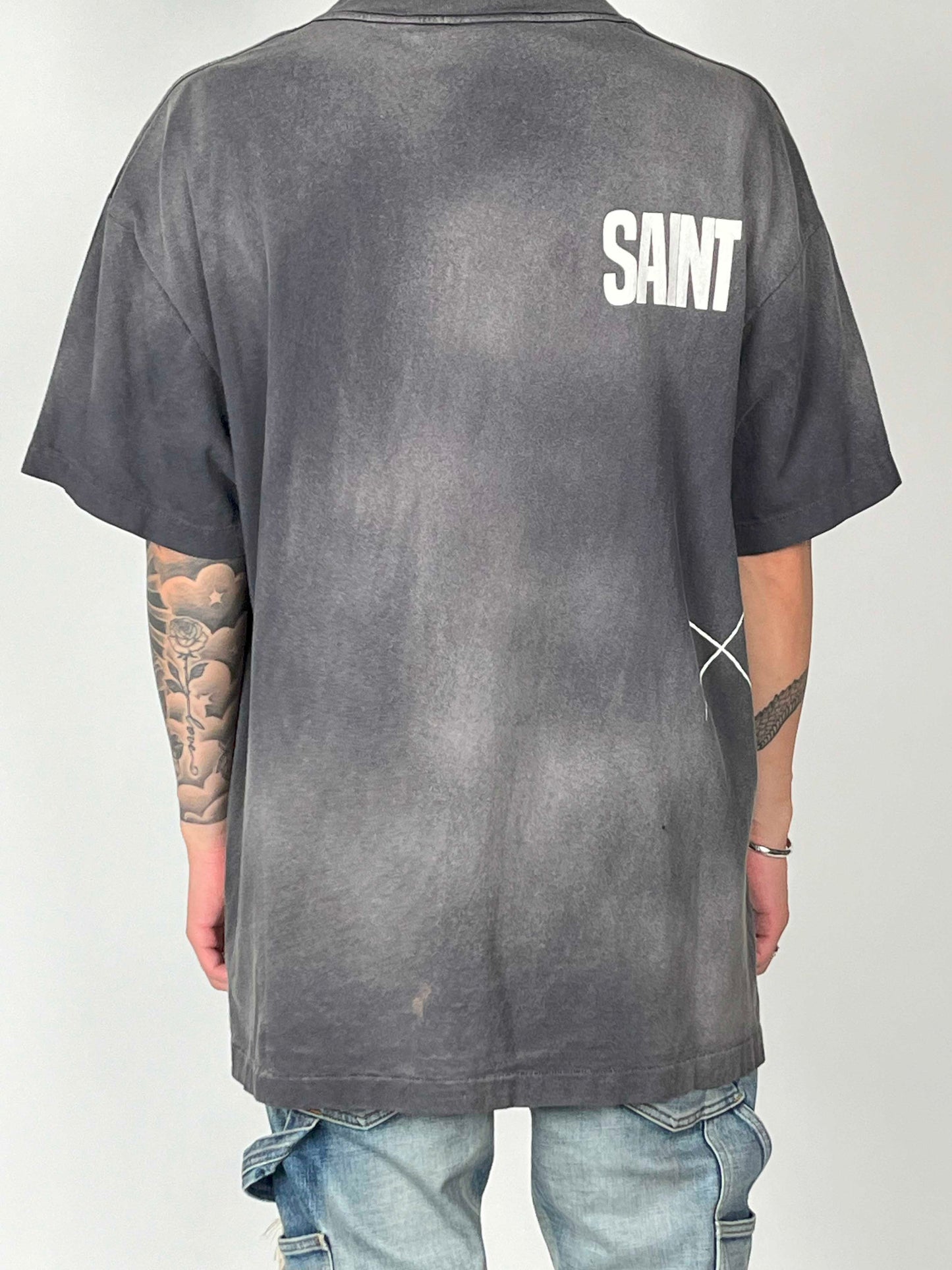 Saint Michael Beating S/S Tee Black