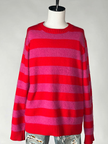 Louis Vuitton Pink Border Sweater
