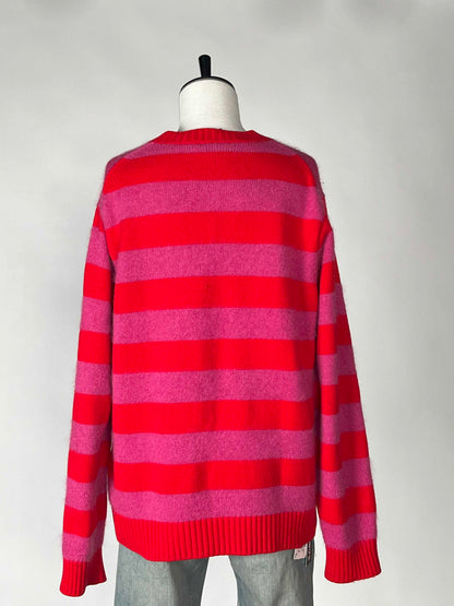 Louis Vuitton Pink Border Sweater