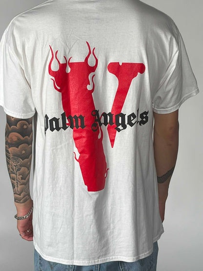 Vlone x Palm Angels White S/S TEE