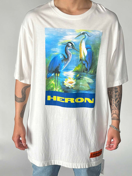 Heron Preston Oversize S/S TEE Permanent Off White Multie