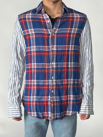 Loewe Check Stripe Shirt Anagram