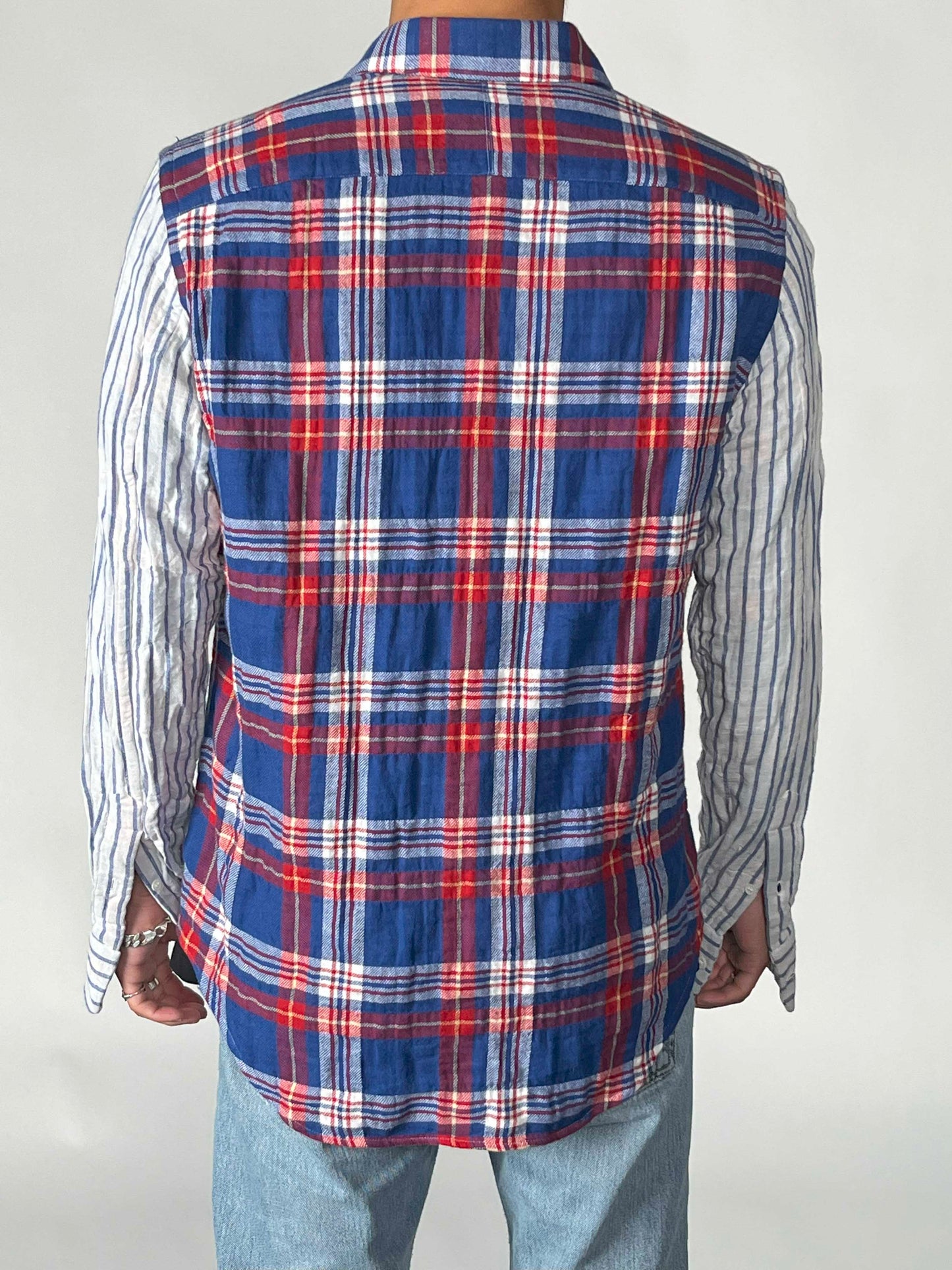 Loewe Check Stripe Shirt Anagram