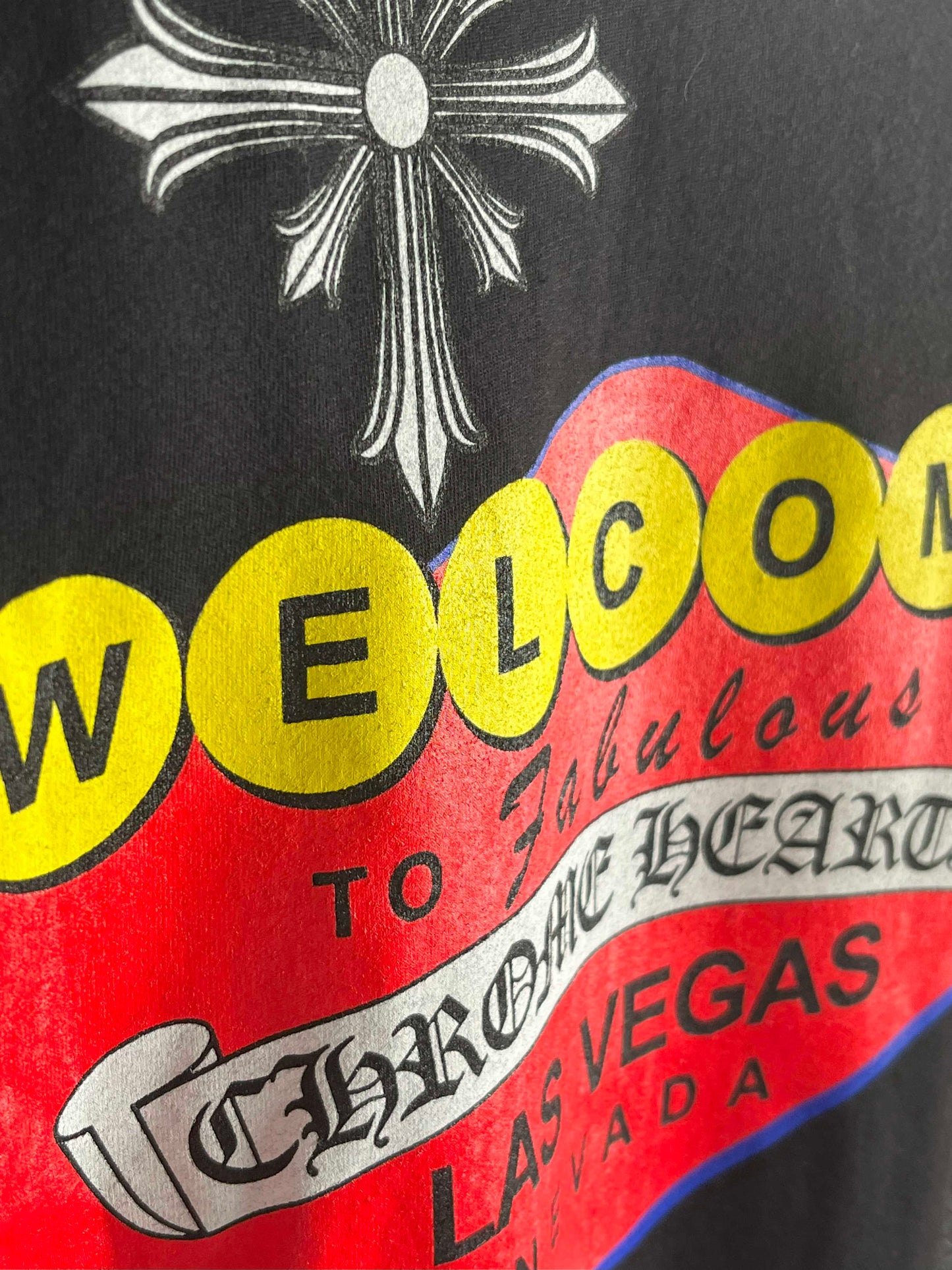 Chromehearts Welcome To Las Vegas S/S TEE Black