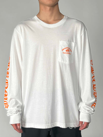 Chromehearts Orange Cemetery Cross L/S TEE