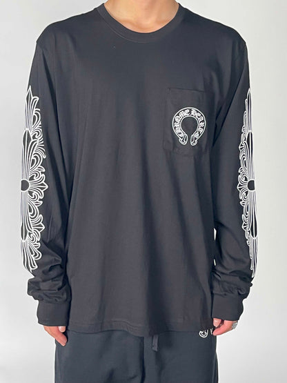 Chromehearts Horse Shoe Logo Pocket L/S TEE