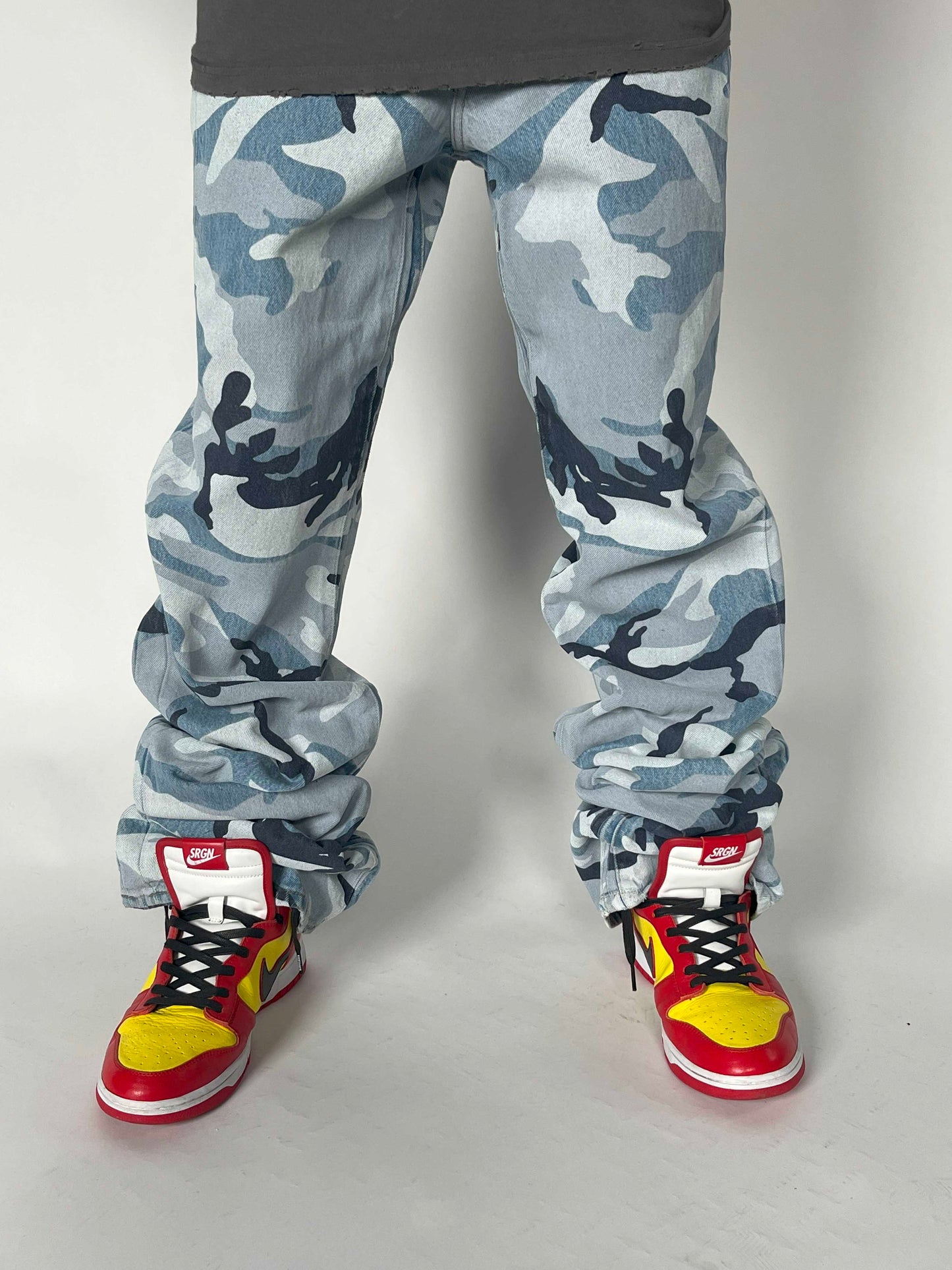 Vetements Jeans In Camouflage Print