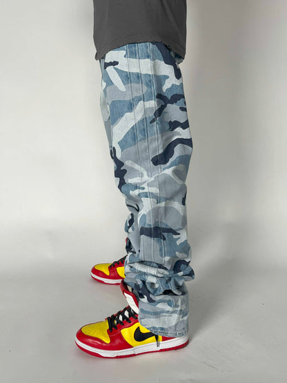 Vetements Jeans In Camouflage Print