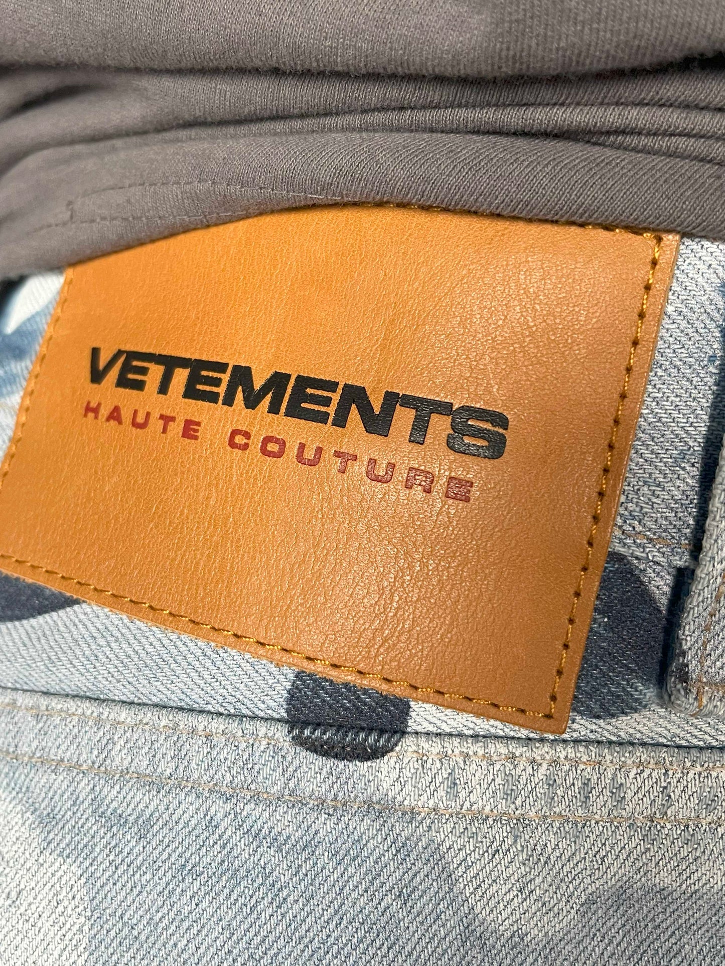 Vetements Jeans In Camouflage Print