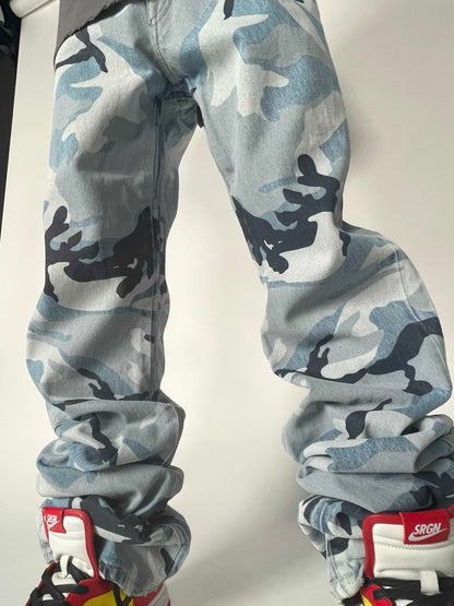 Vetements Jeans In Camouflage Print