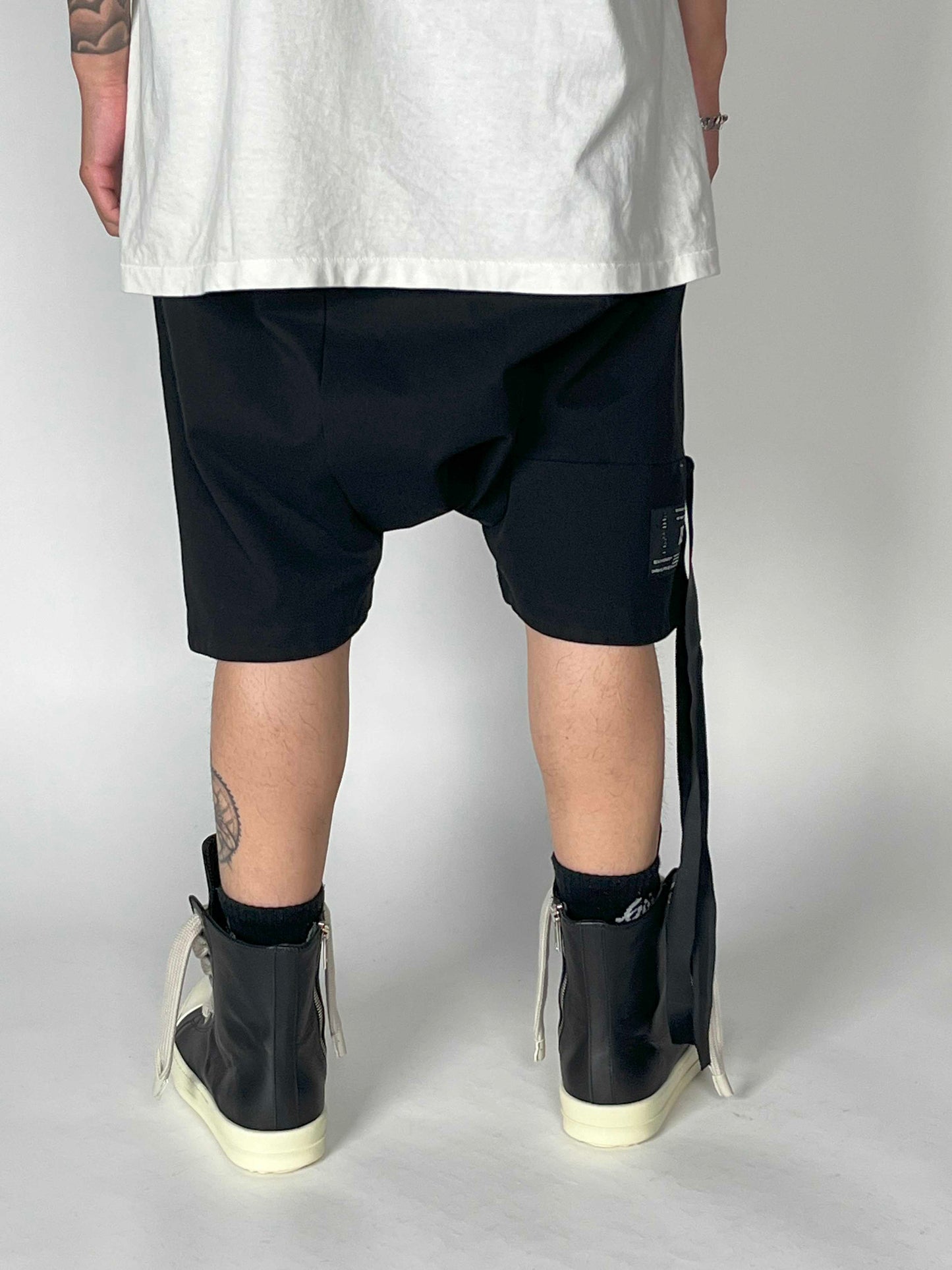 Unravel Project Cotton Drop Crotch Sweat Shorts