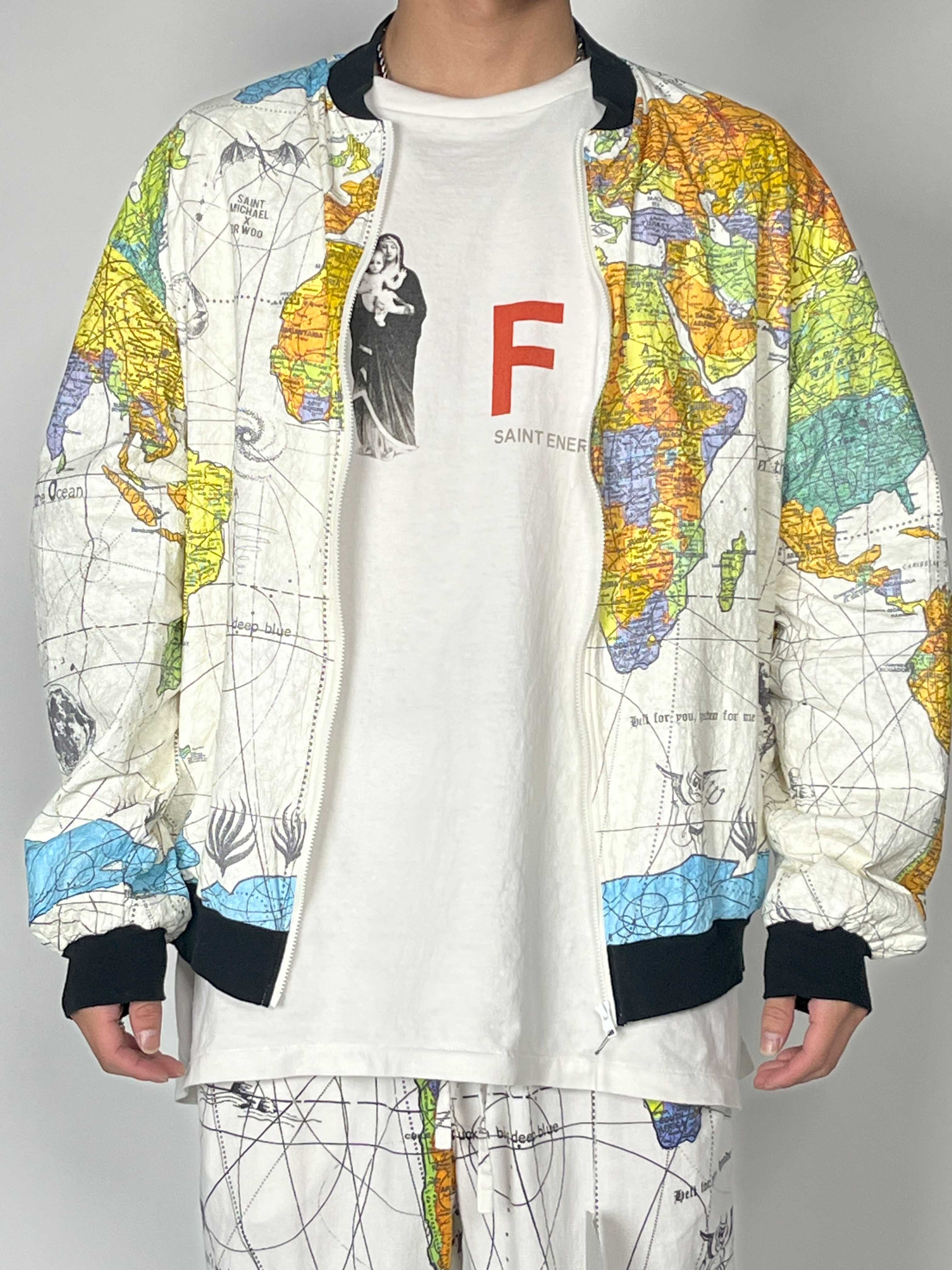 Saint Michael x Dr.Woo World Map Jacket – ANSHAR