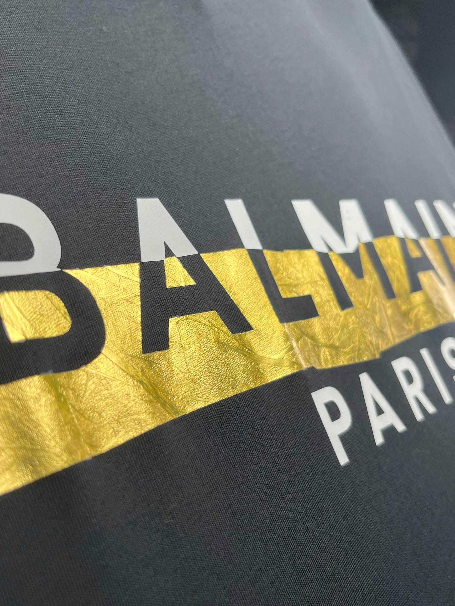 Balmain Gold Logo S/S Tee