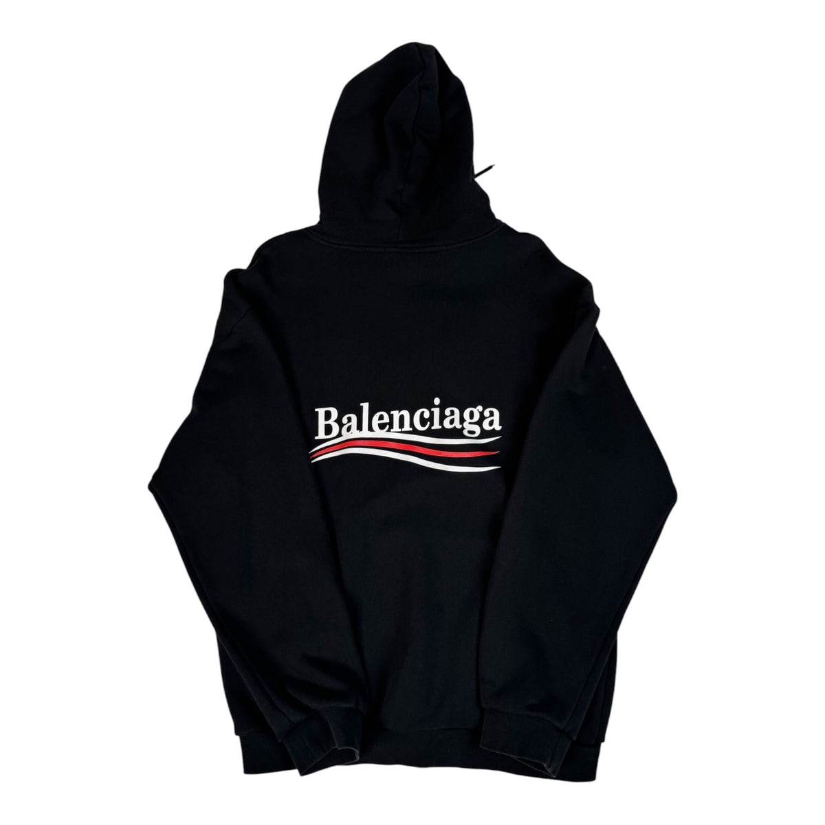Balenciaga Logo Hoodie Black