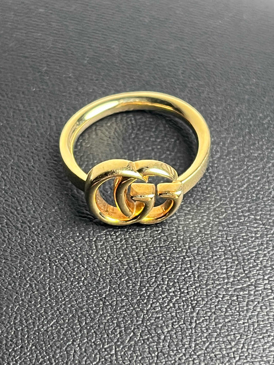 GUCCI Double G Yellow Gold Ring