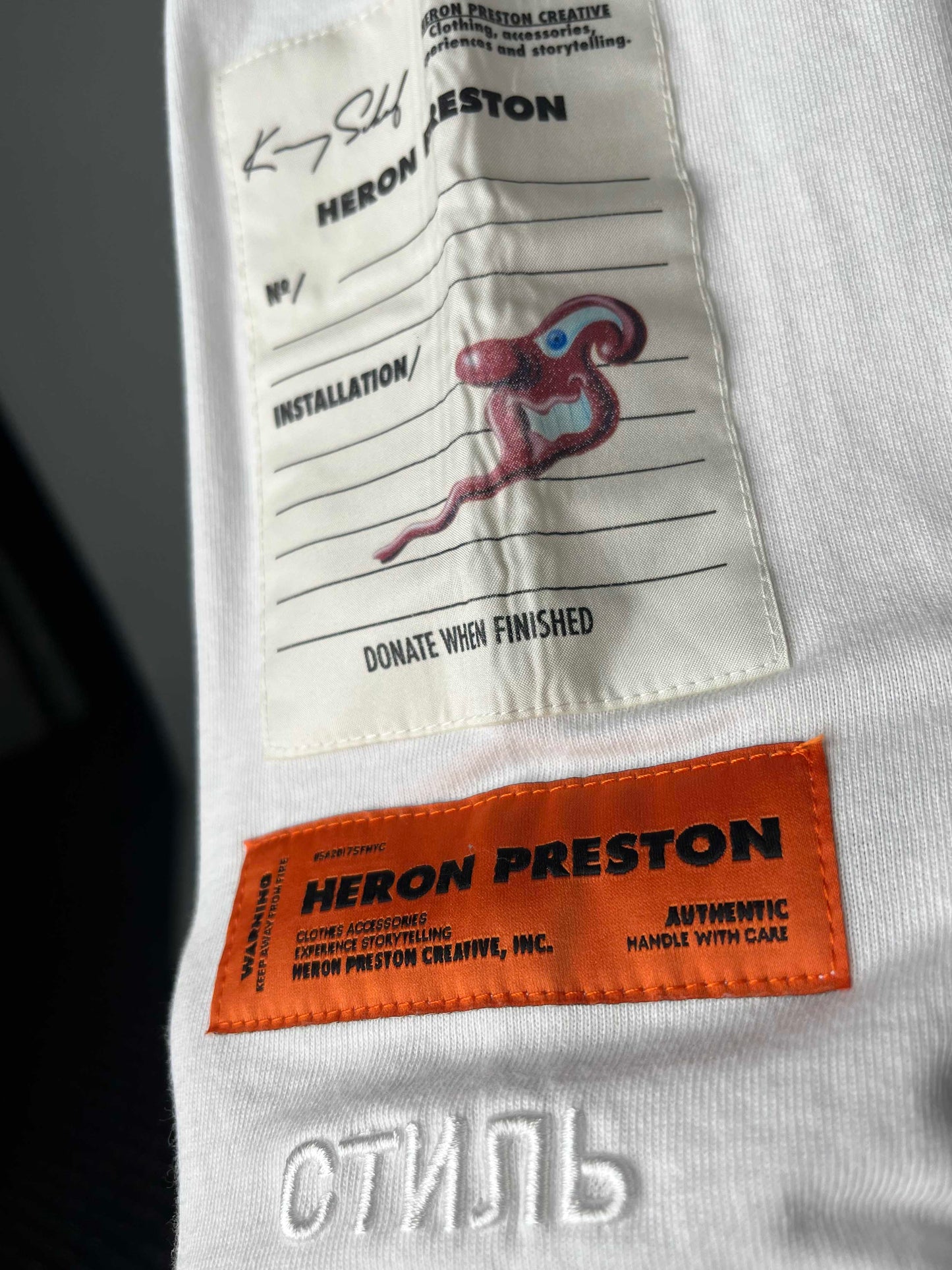 Heron Preston KS Heron S/S Tee L White