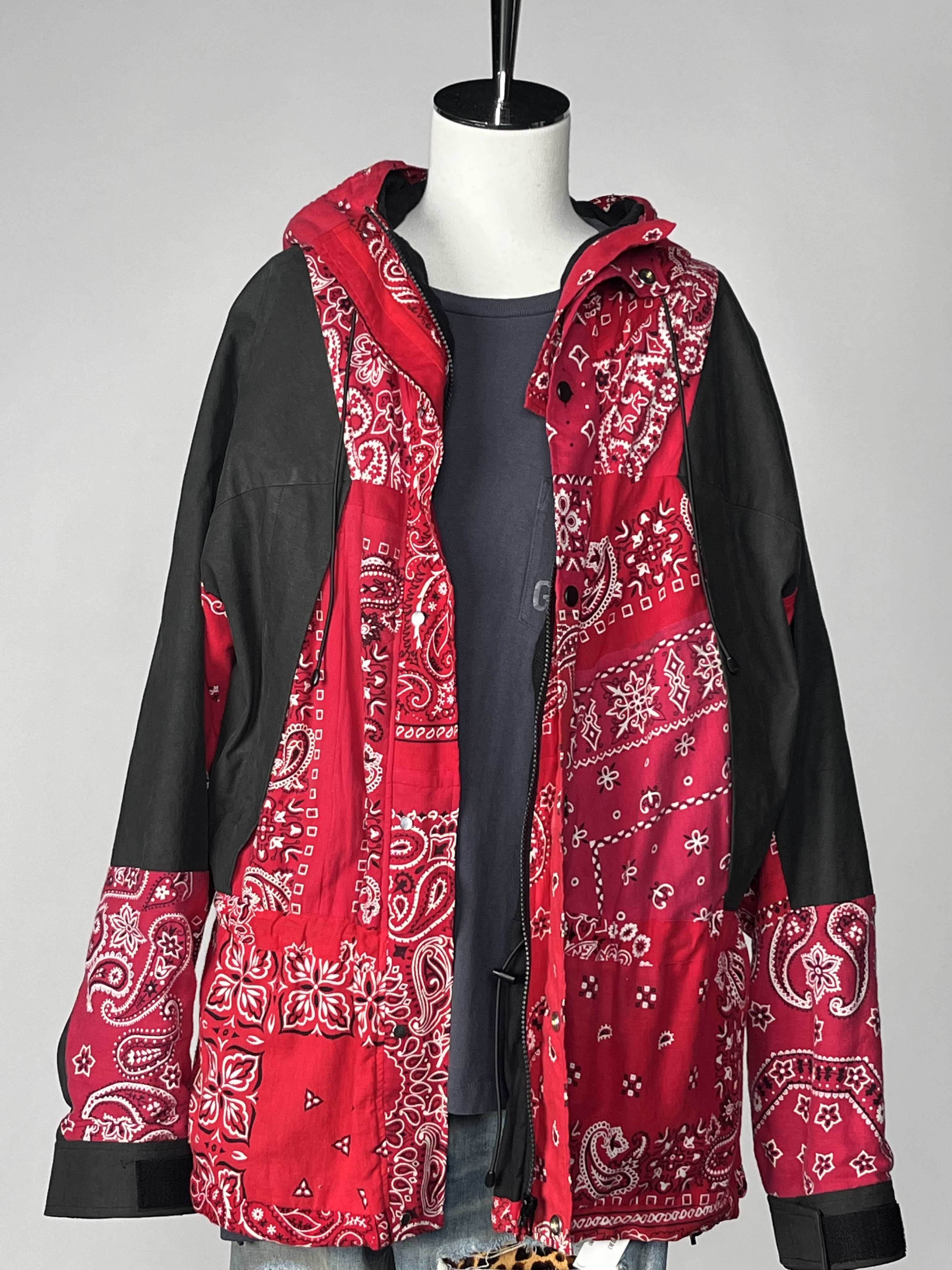 READYMADE Bandana Mountain Parka Red